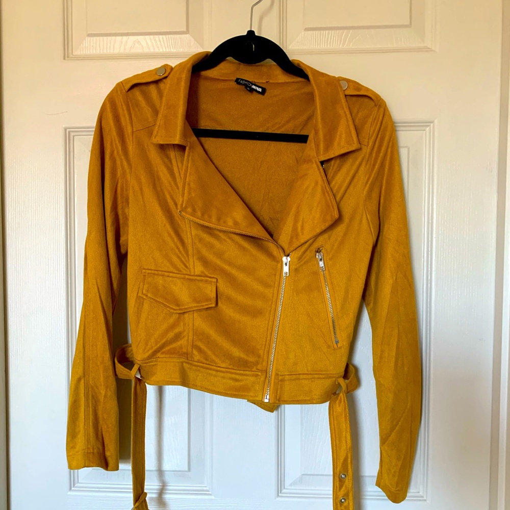 Mustard Faux Suede Fashion Nova Jacket